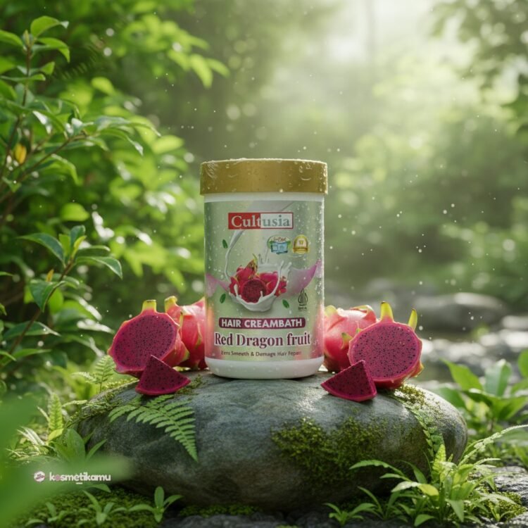 Cultusia Hair Creambath Dragon Fruit Ukuran 1kg