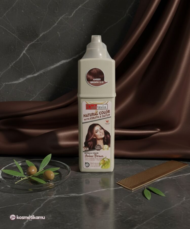 Cultusia Shampoo Natural Color Amber Brown 160ml - Shampoo Pewarna Rambut