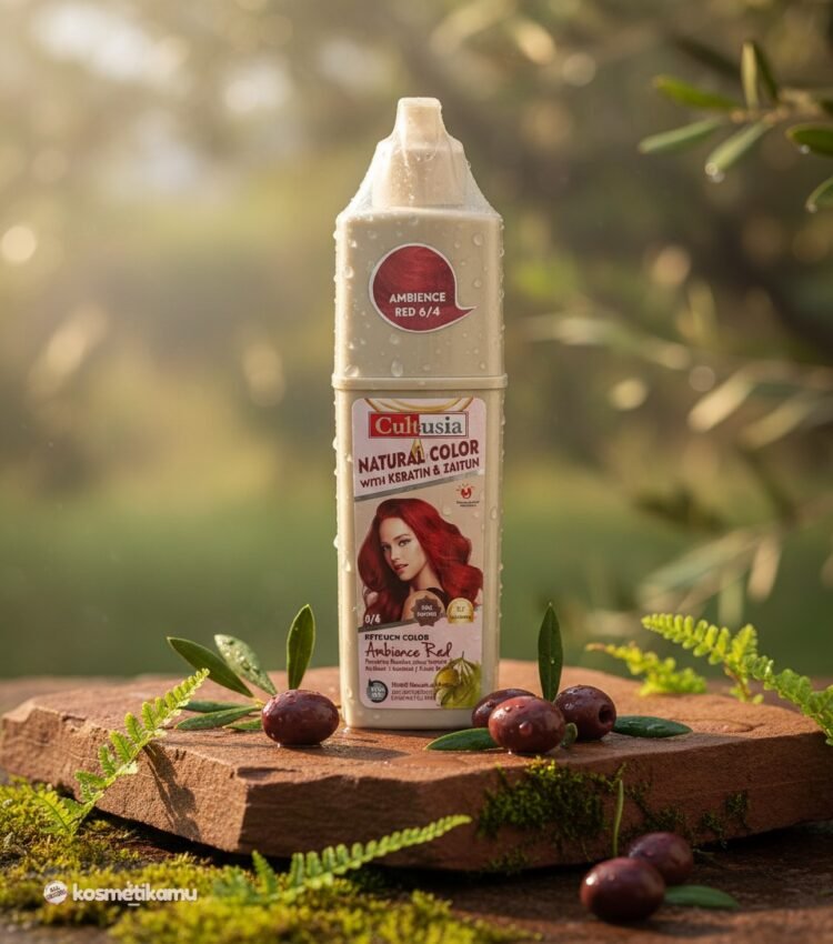 Cultusia Shampoo Natural Color Ambience Red 160ml - Shampoo Pewarna Rambut