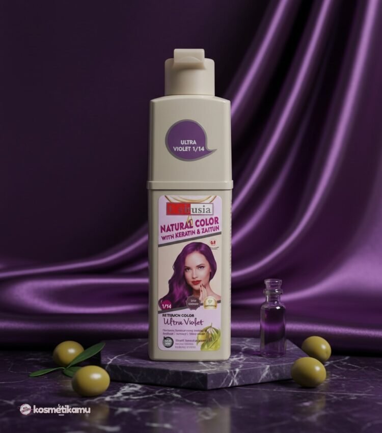 Cultusia Shampoo Natural Color Ultra Violet 160ml - Shampoo Pewarna Rambut