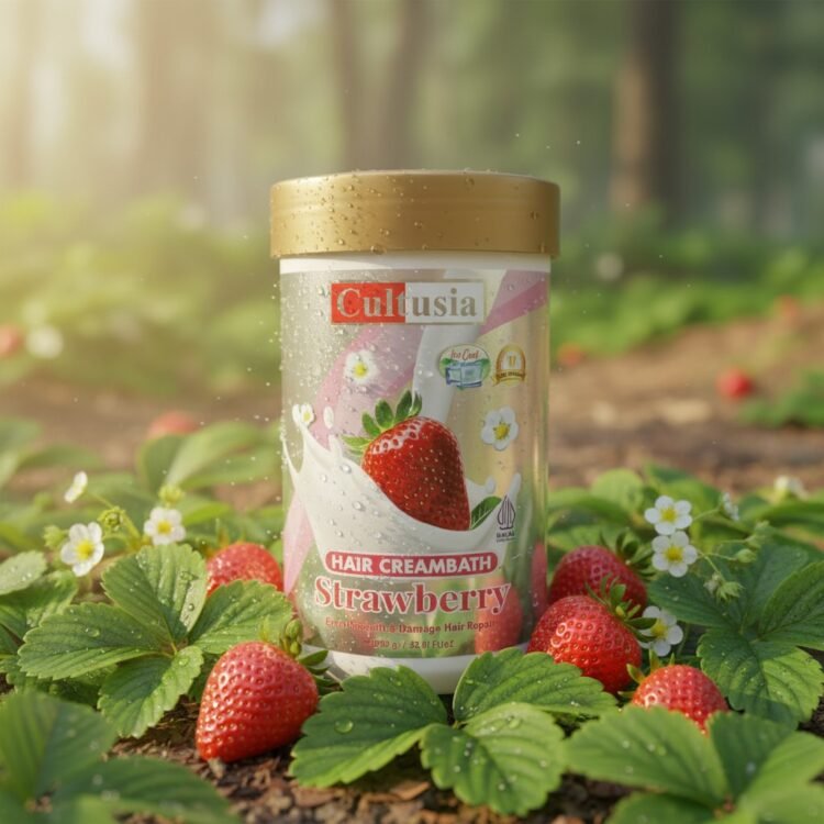 Cultusia Hair Creambath Strawberry Ukuran 1kg