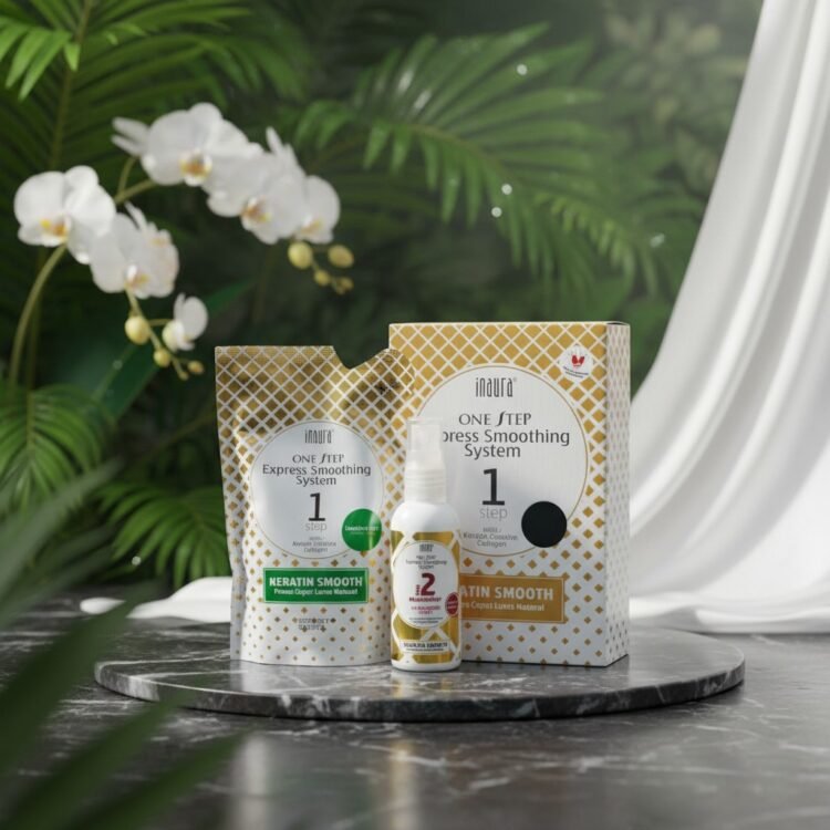 Inaura One Step Express Smoothing System Sensitive Hijau Ukuran 130ml