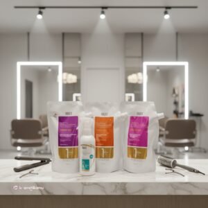 Inaura Paket Smoothing Step 1 Pouch 600gr + Step 2 PH Controller Spray 200ml (Tanpa Bilas)