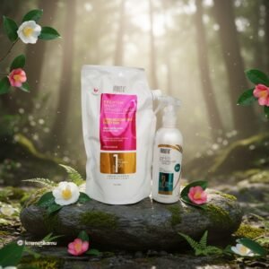 Inaura Paket Smoothing Step 1 Premium Smart Pouch 600gr + Step 2 PH Controller Spray 200ml