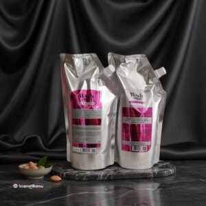 Inaura Wash & Blow Hair Fiber Focus Shampoo & Conditioner Kemasan Refill 1kg