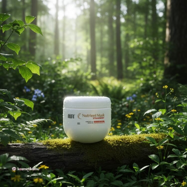 Inaura Nutrient Hair Mask Strawberry Ukuran 500ml
