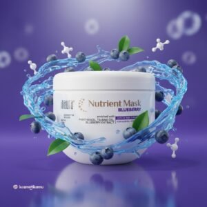 Inaura Nutrient Hair Mask Blueberry 1kg - Untuk Merawat Rambut Normal