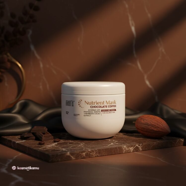 Inaura Nutrient Hair Mask Chocolate Coffe 1kg - Untuk Merawat Rambut Berwarna