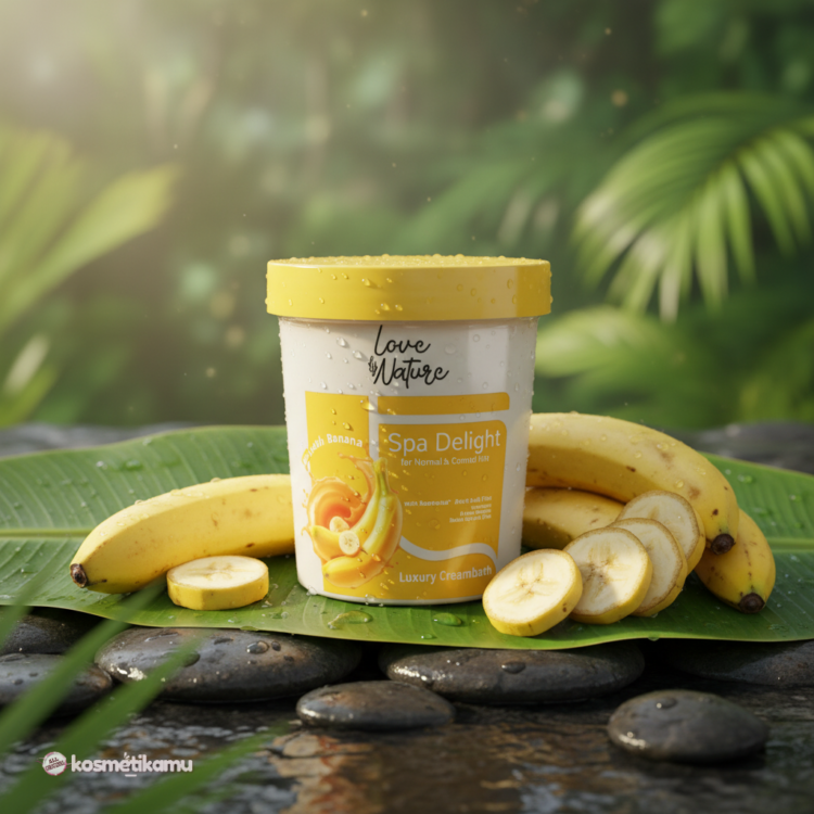 luxury creambath spa delight blissful banana inaura 500gr