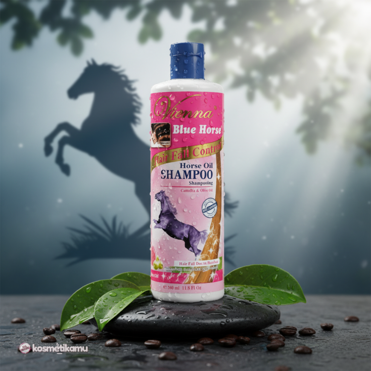 Vienna Blue Horse Hair Fall Shampoo 350ml | Shampoo Rambut Rontok