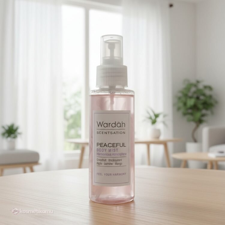 wardah body mist peaceful 100ml
