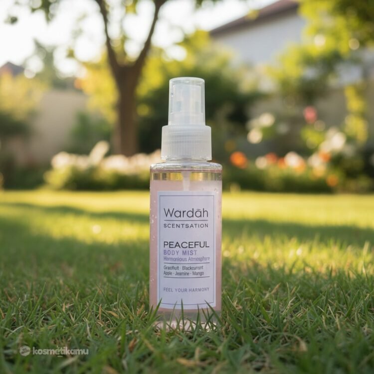 wardah body mist peaceful 100ml