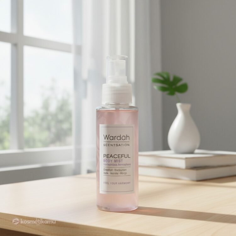 wardah body mist peaceful 100ml
