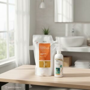 Inaura Paket Smoothing Step 1 Smooth 600gr + Step 2 PH Controller Spray 200ml (Tanpa Bilas)