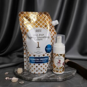 Inaura Paket One Step Smoothing Step 1 Normal (biru) 750ml + Step 2 pH Balancer Foaming 100ml