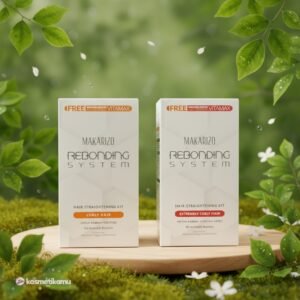 paket pelurus rambut makarizo rebonding 120ml