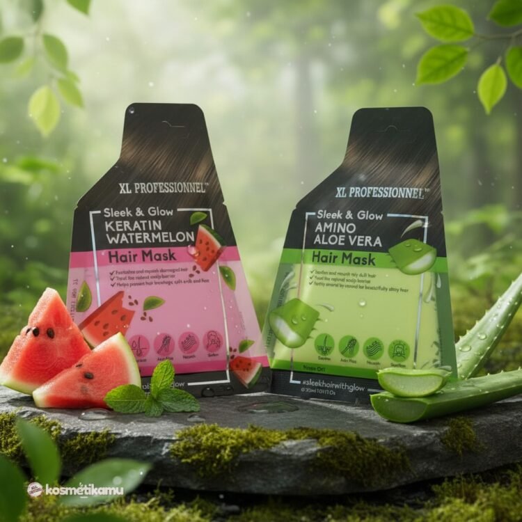 masker rambut sleek & glow xl professionnel 30ml sachet